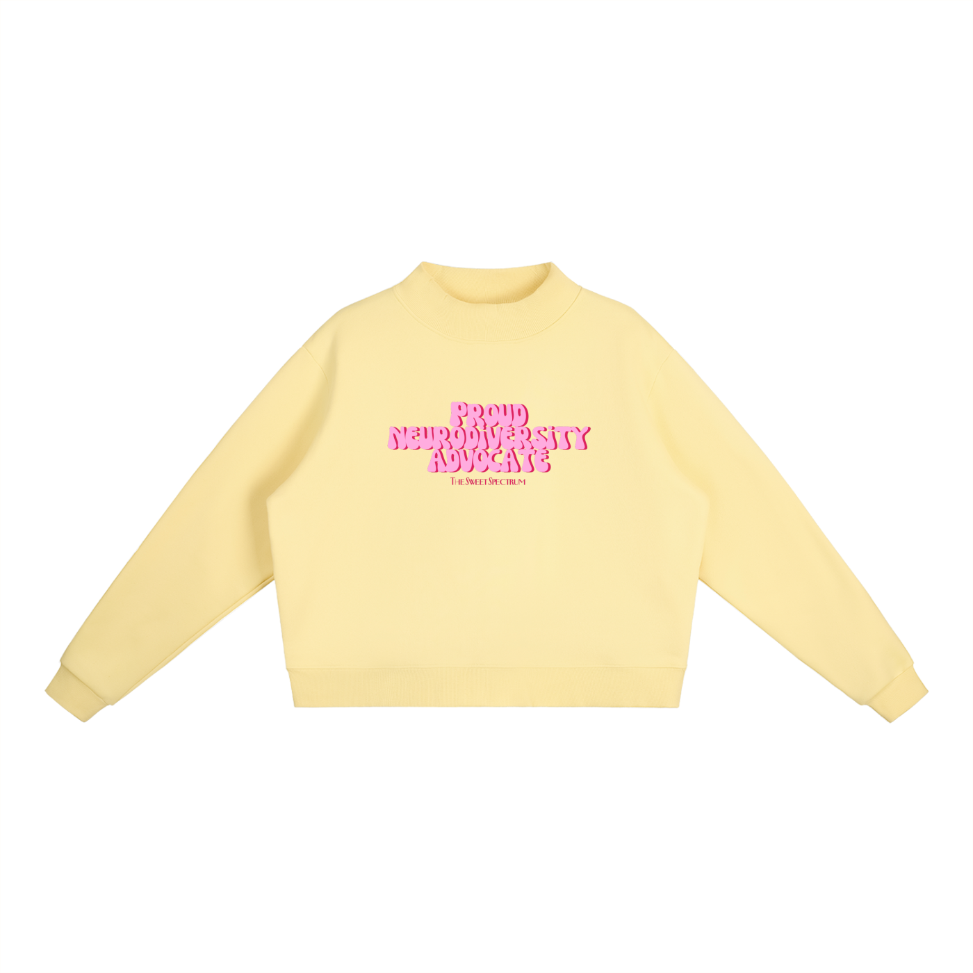 Neurodiversity Advocate Mock-Neck Crew Sweatshirt