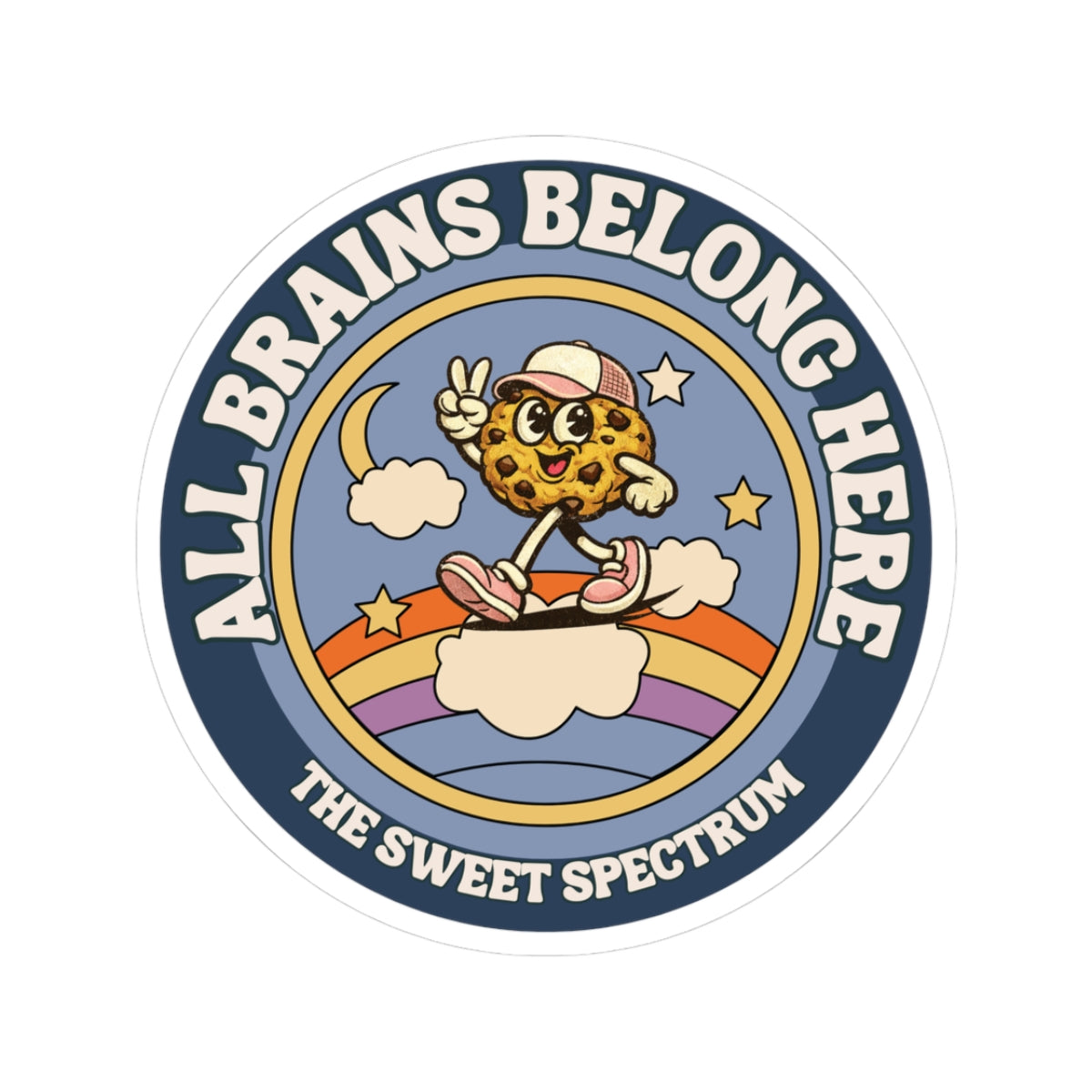 All Brains Belong Here Sticker