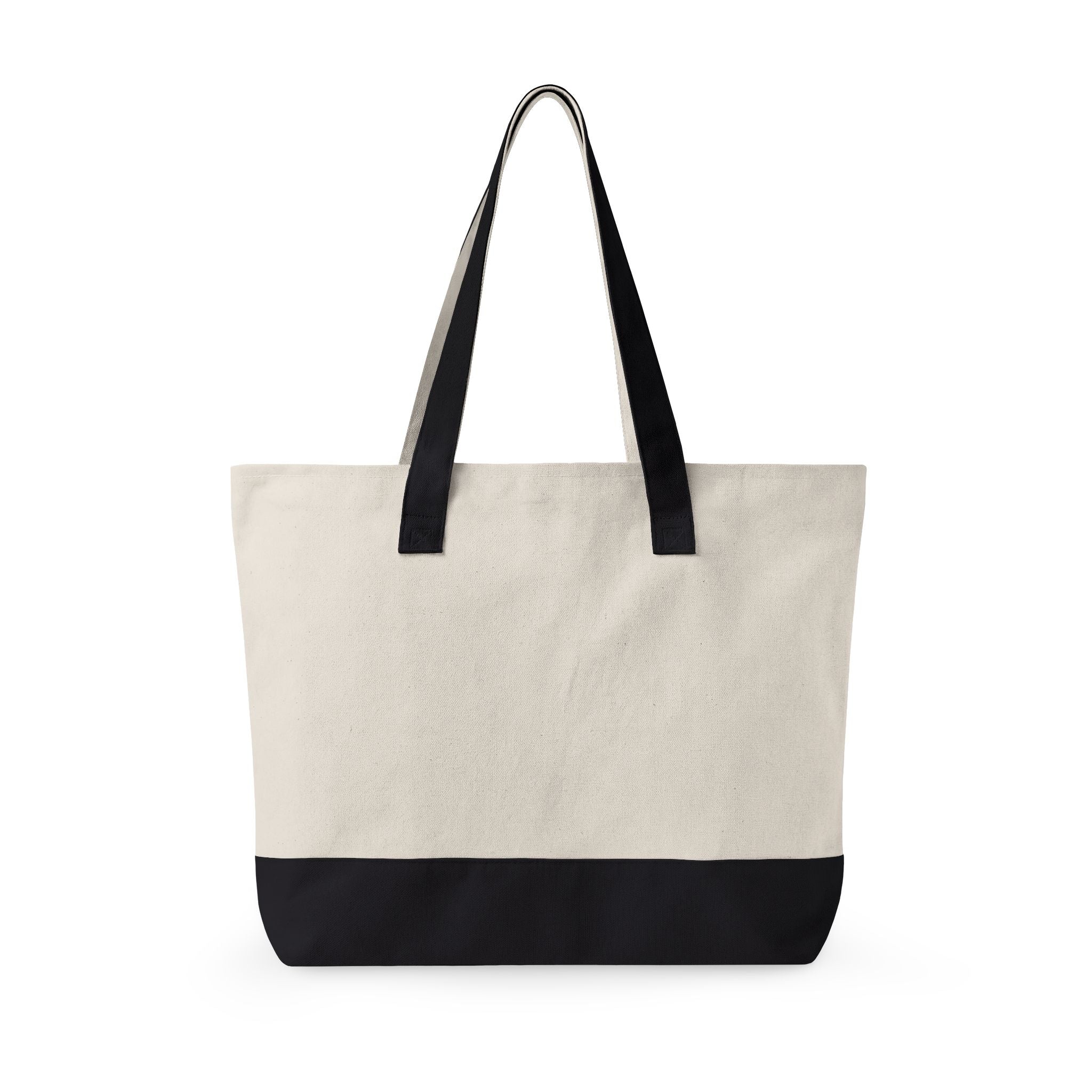Proud Supporters Zipper Tote Black Text