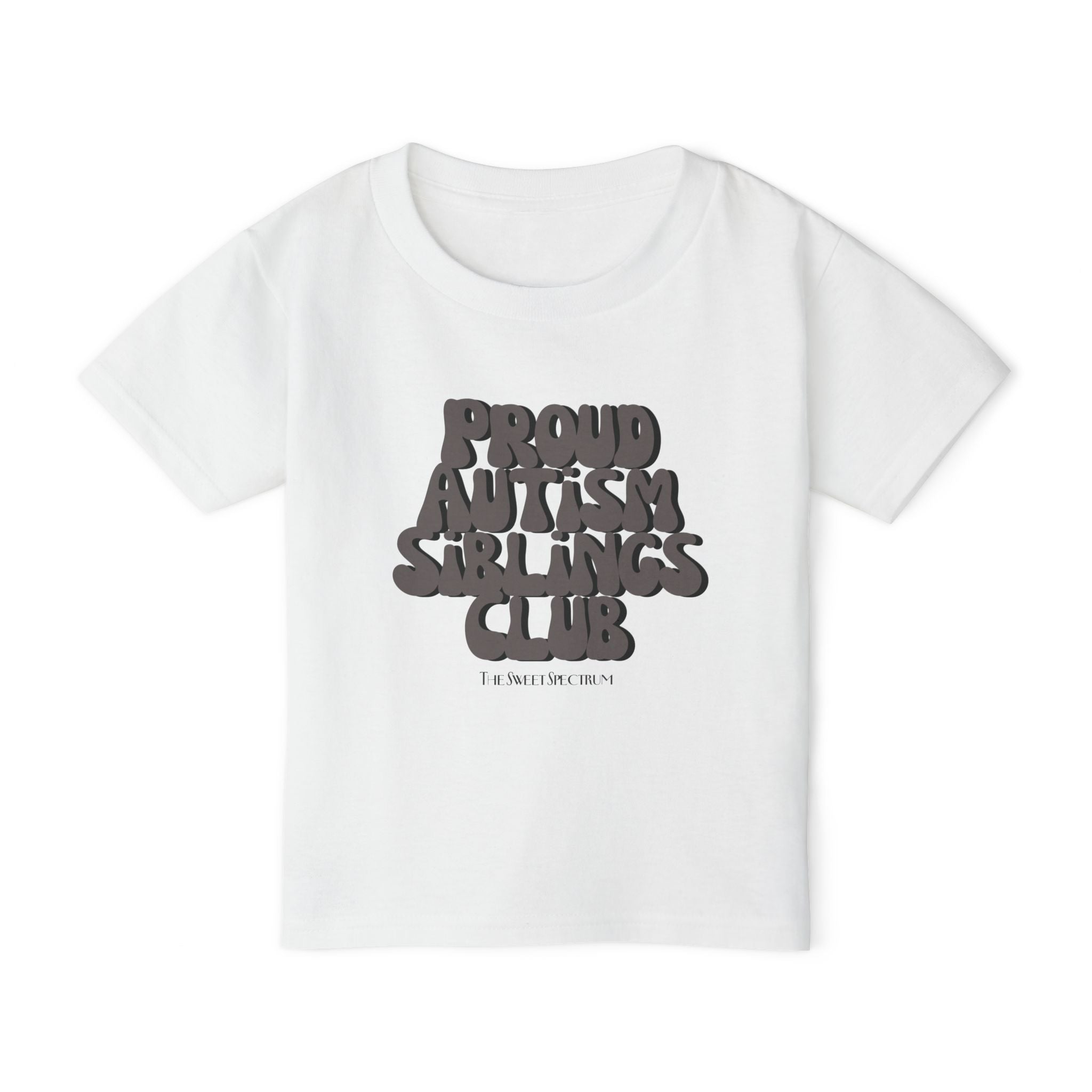 Proud Siblings Toddler Tee Black Text