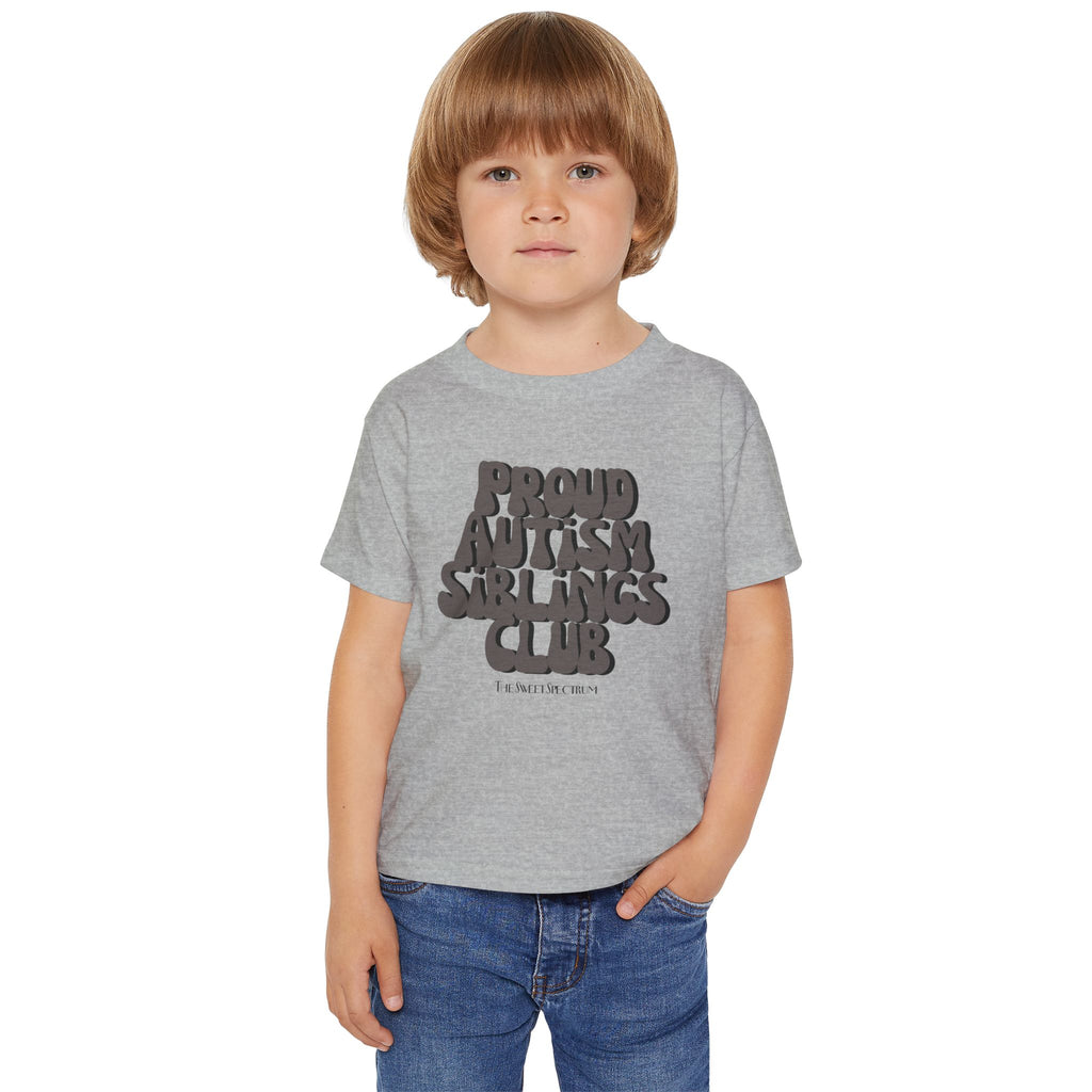 Proud Siblings Toddler Tee Black Text