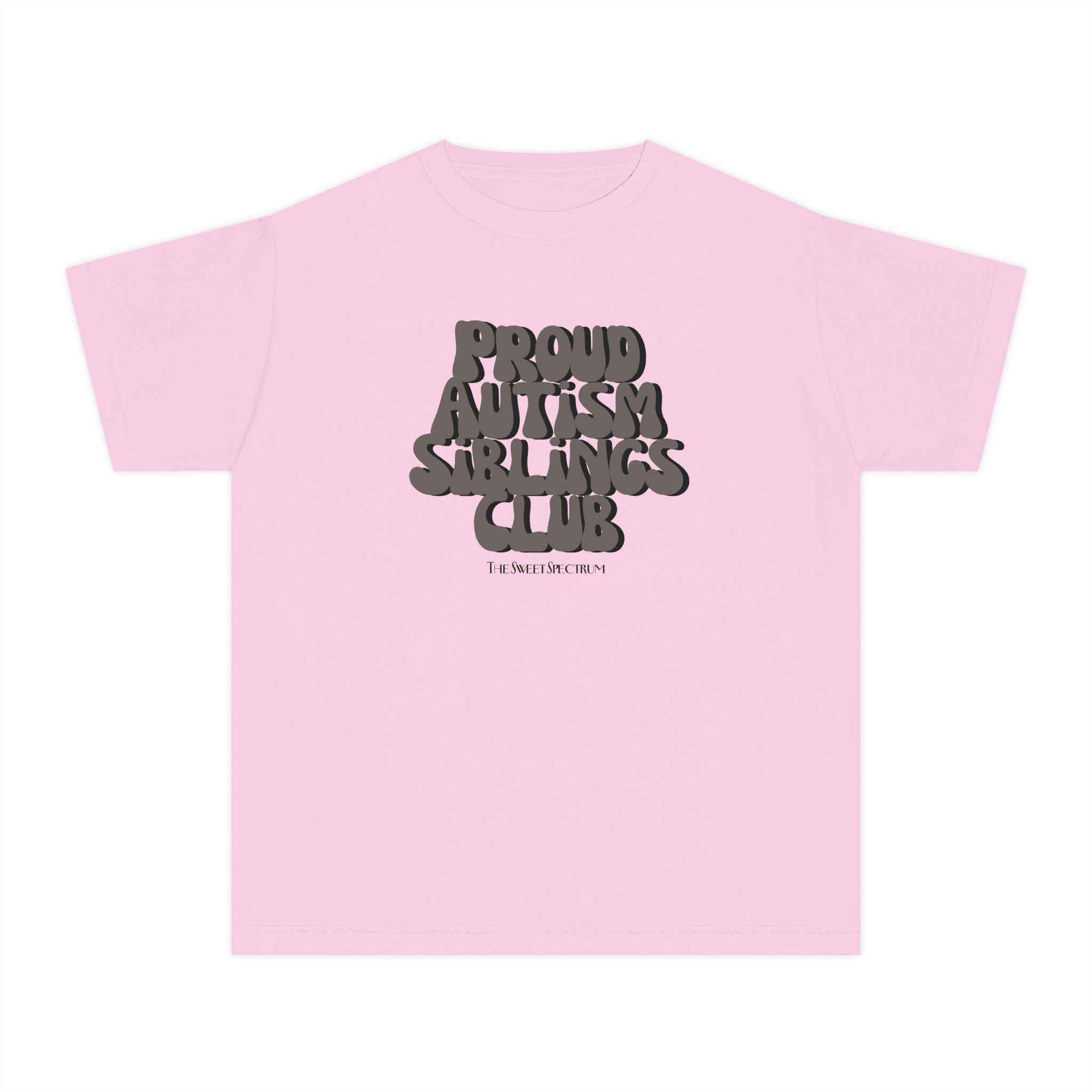 Proud Siblings Youth Tee Black Text