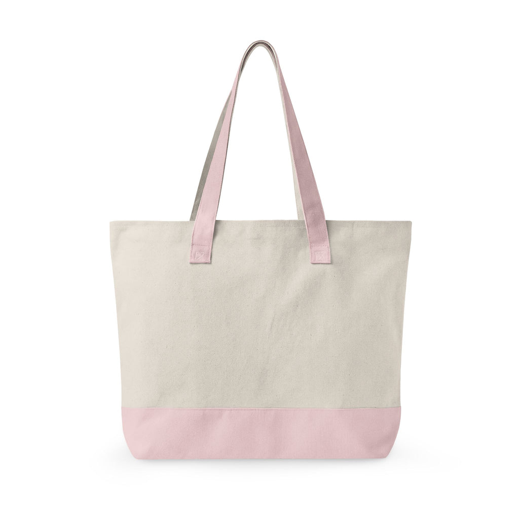 Proud Advocate Zipper Tote Pink Text