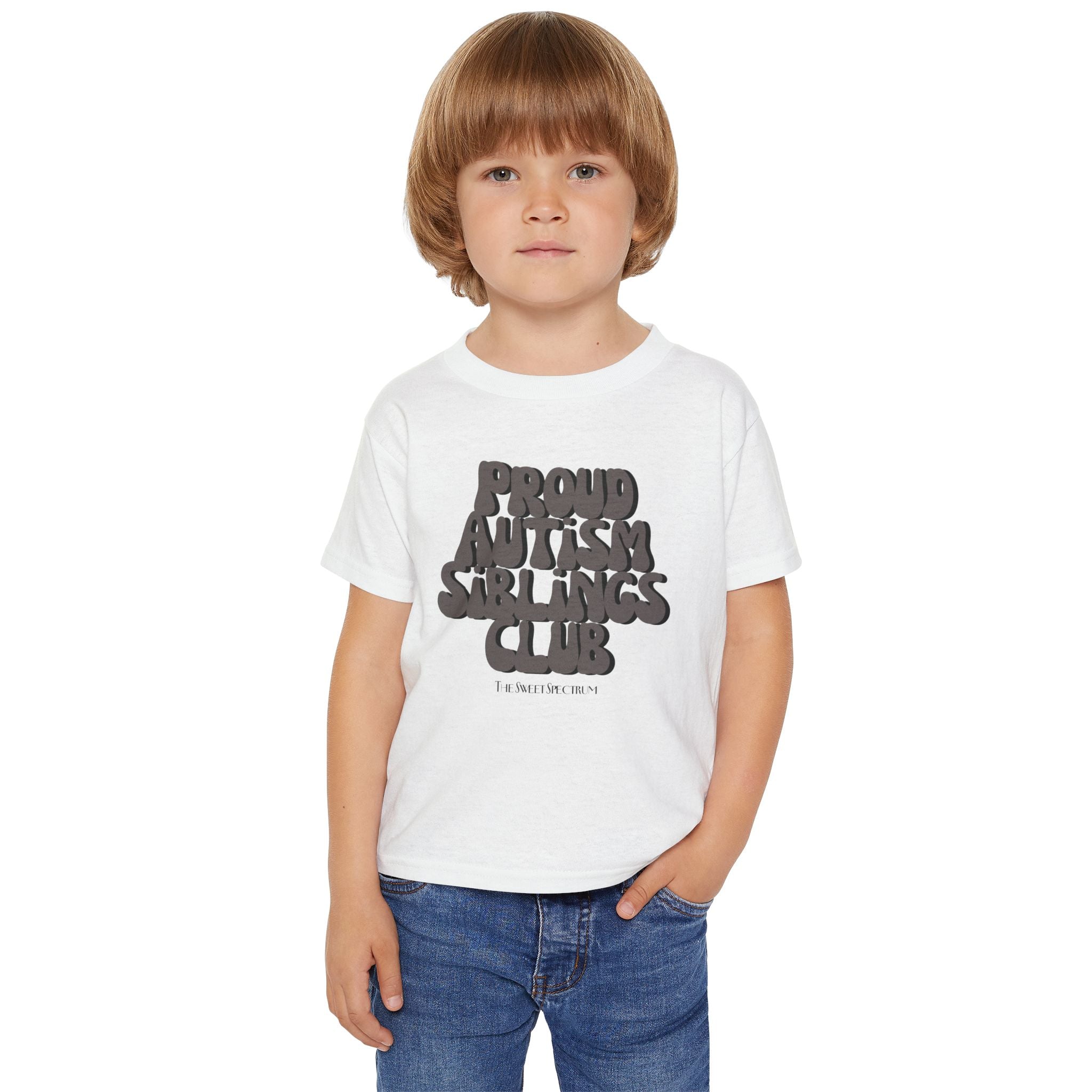 Proud Siblings Toddler Tee Black Text