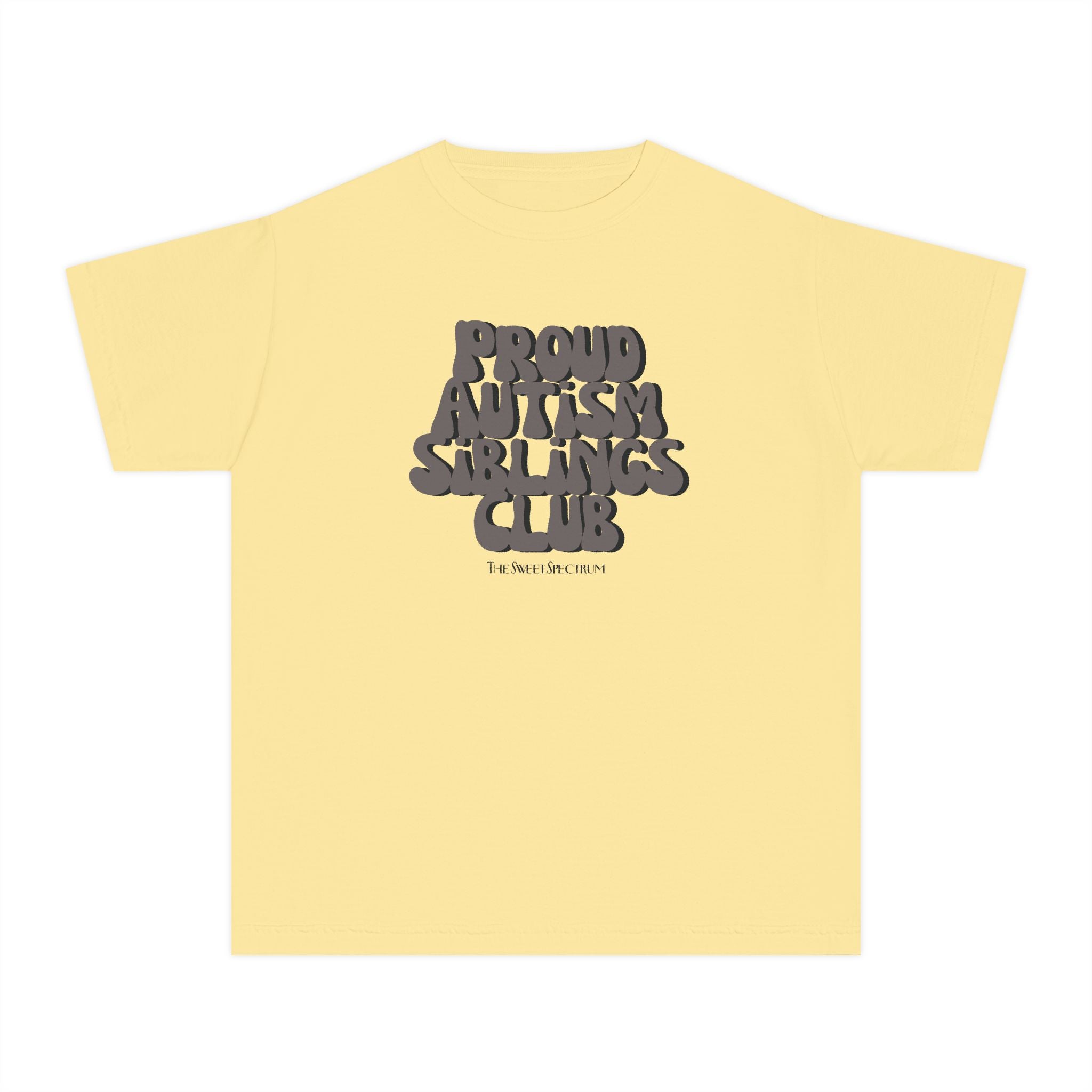 Proud Siblings Youth Tee Black Text