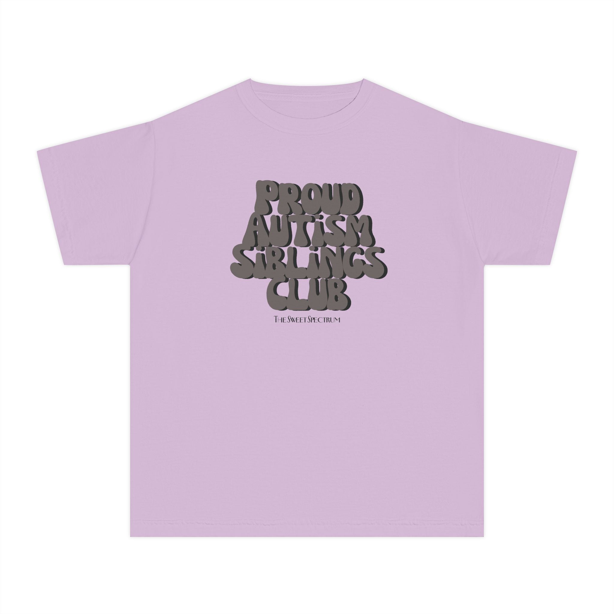 Proud Siblings Youth Tee Black Text