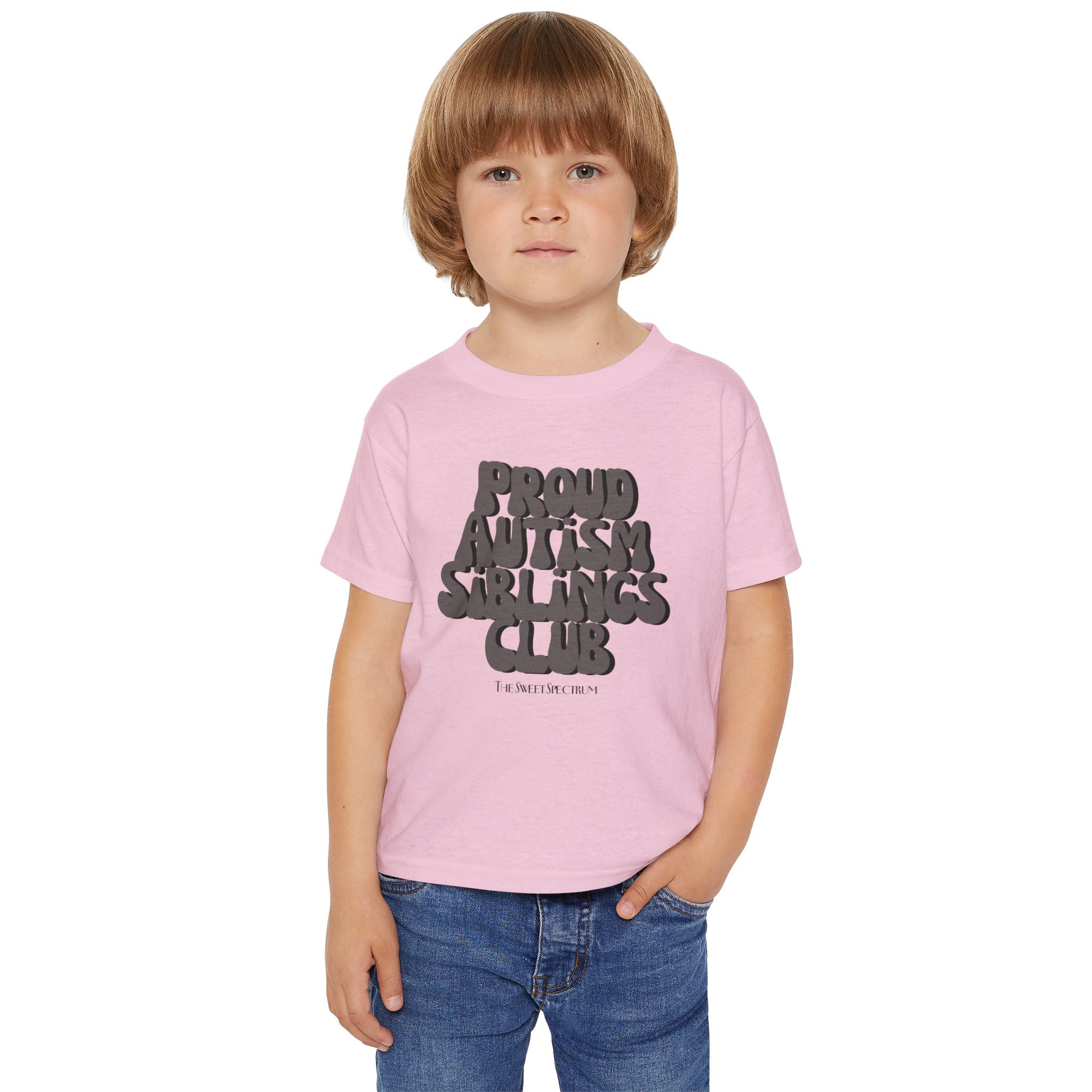 Proud Siblings Toddler Tee Black Text