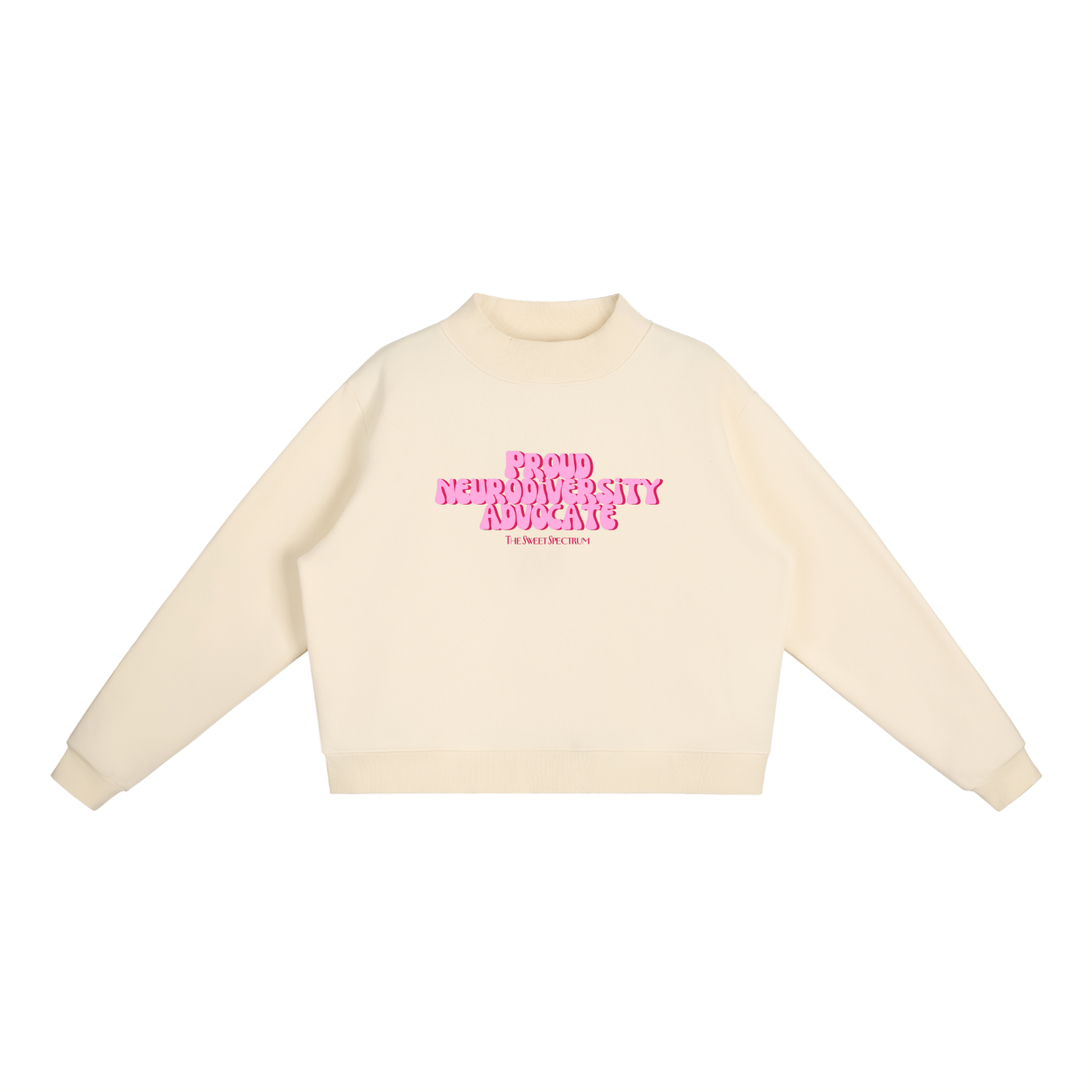 Neurodiversity Advocate Mock-Neck Crew Sweatshirt