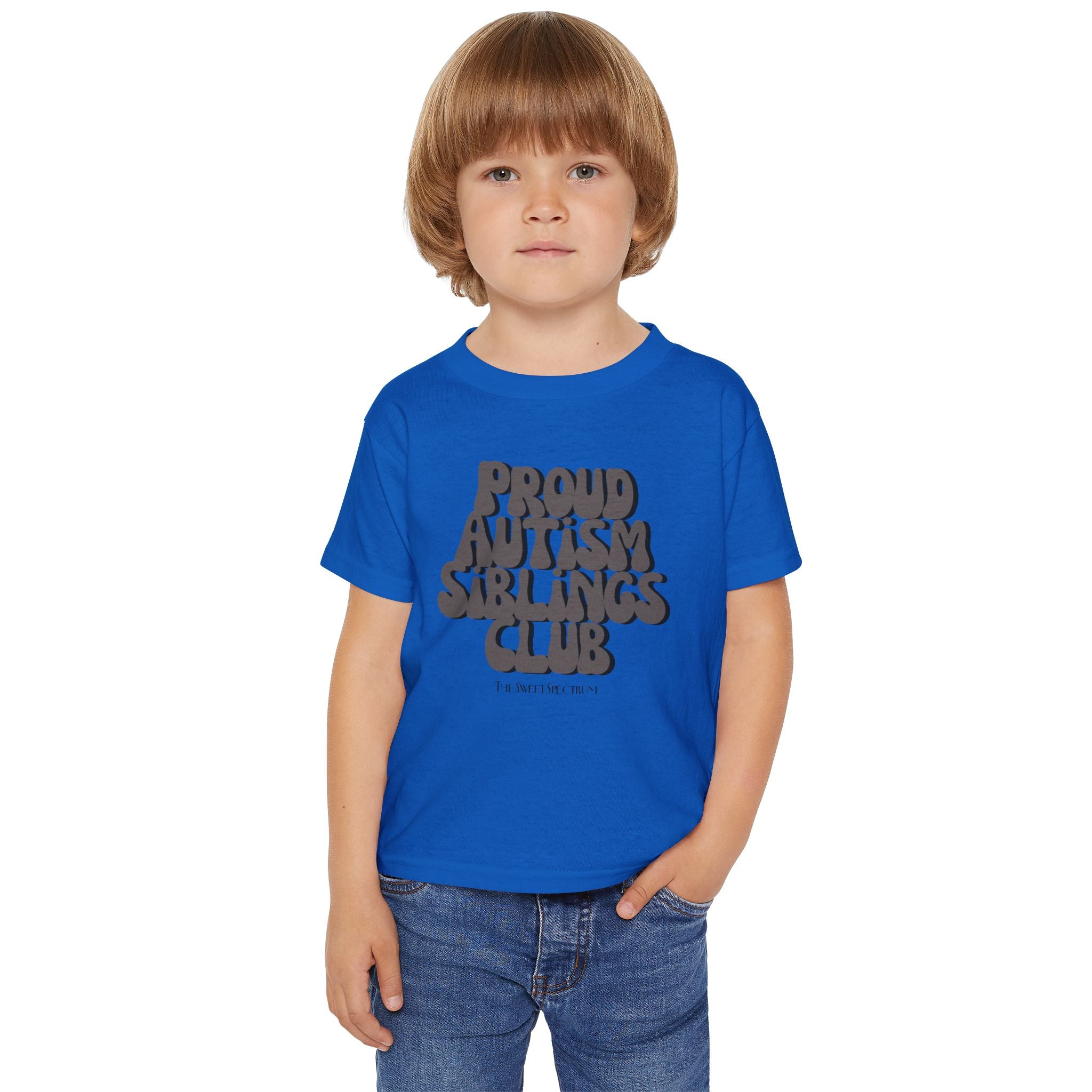 Proud Siblings Toddler Tee Black Text