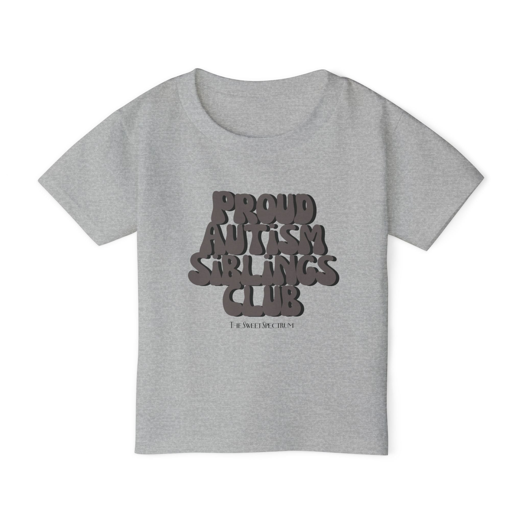 Proud Siblings Toddler Tee Black Text