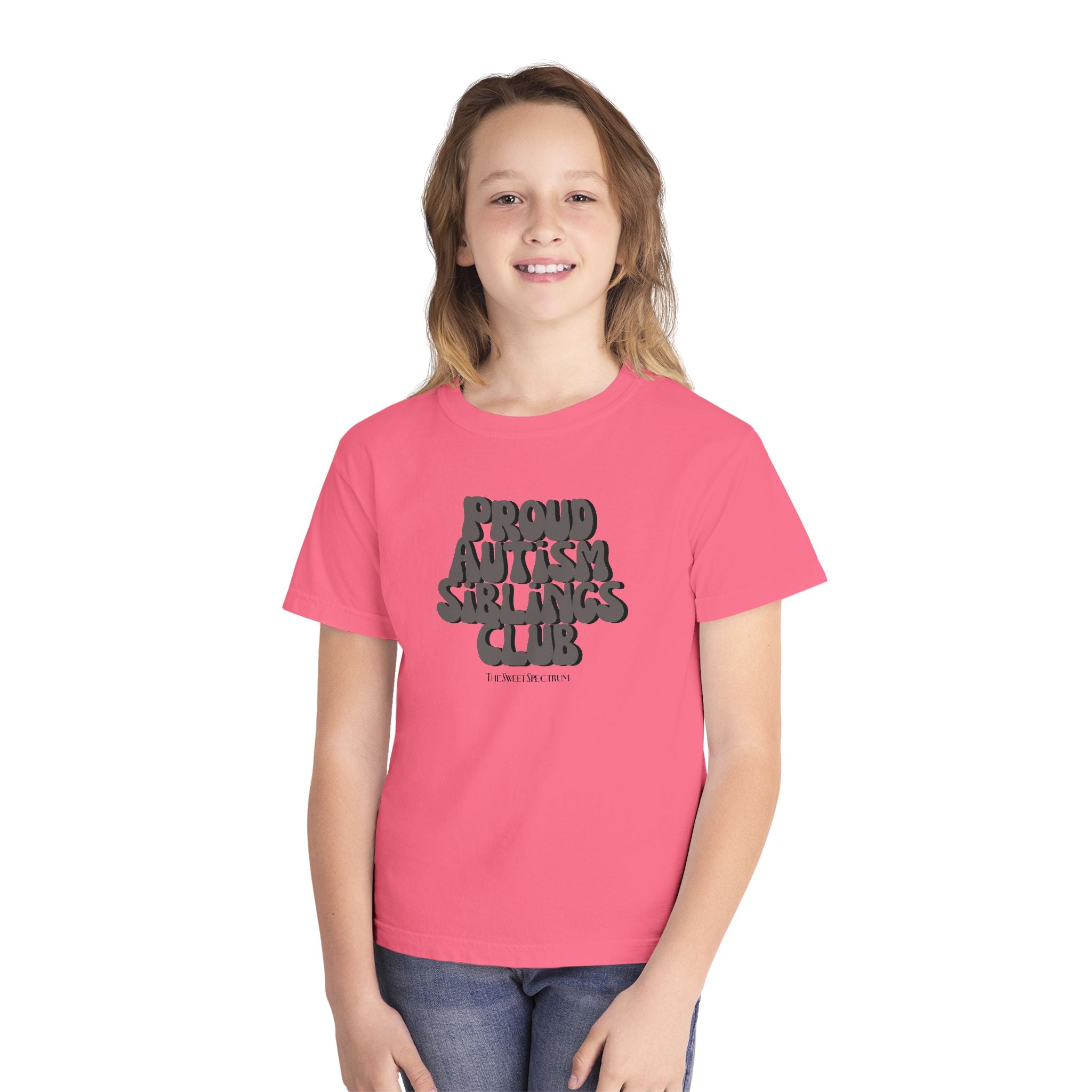 Proud Siblings Youth Tee Black Text