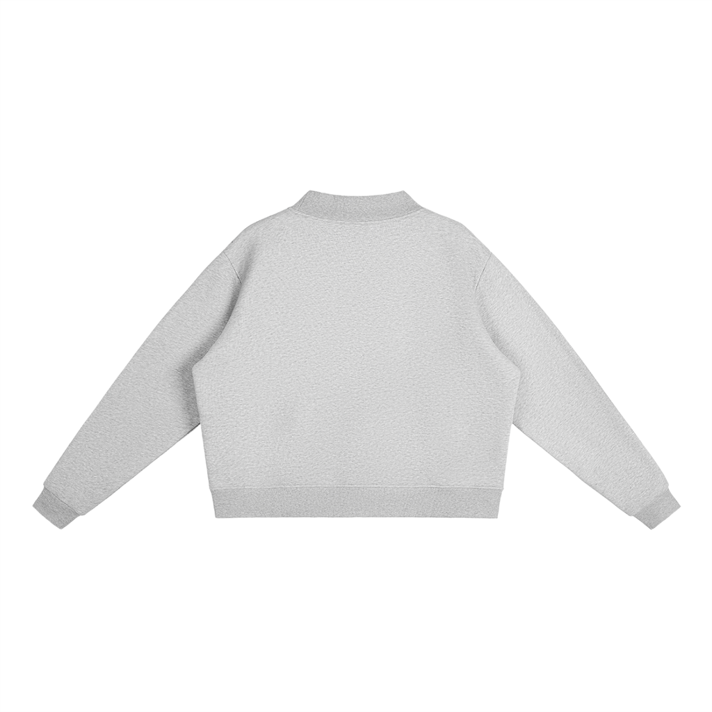Proud Moms Script Mock-Neck Crew Sweatshirt