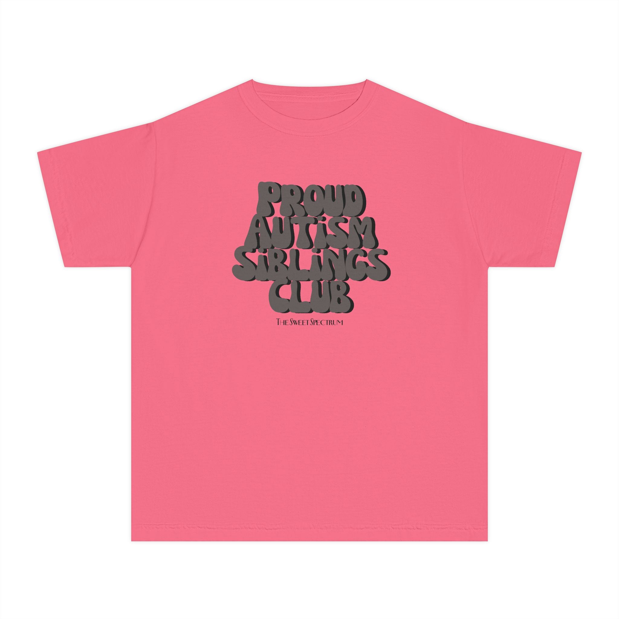Proud Siblings Youth Tee Black Text