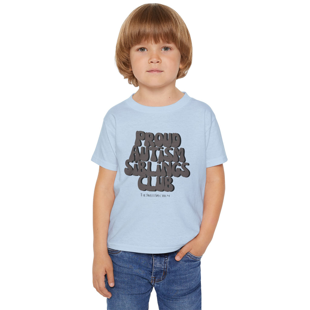 Proud Siblings Toddler Tee Black Text