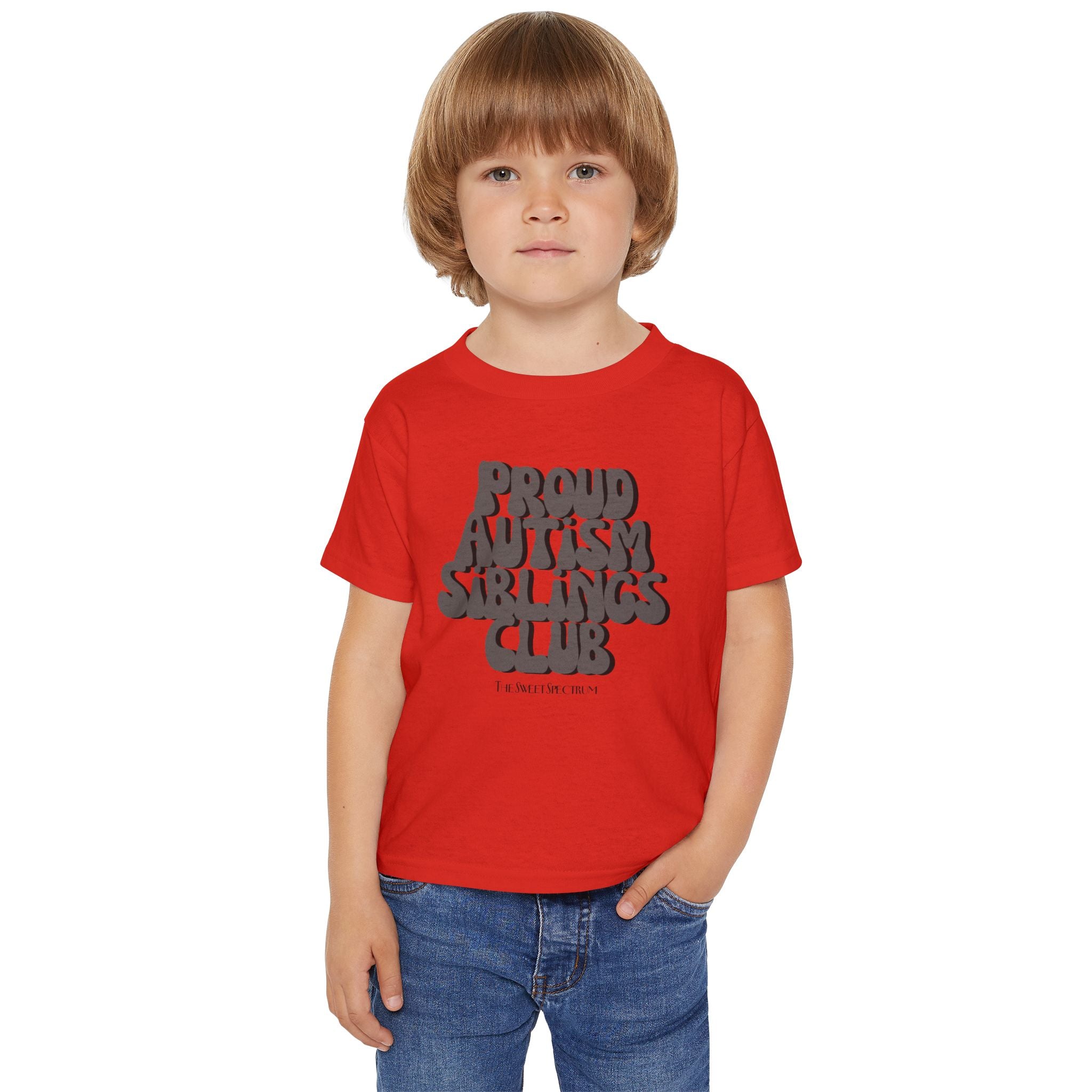 Proud Siblings Toddler Tee Black Text
