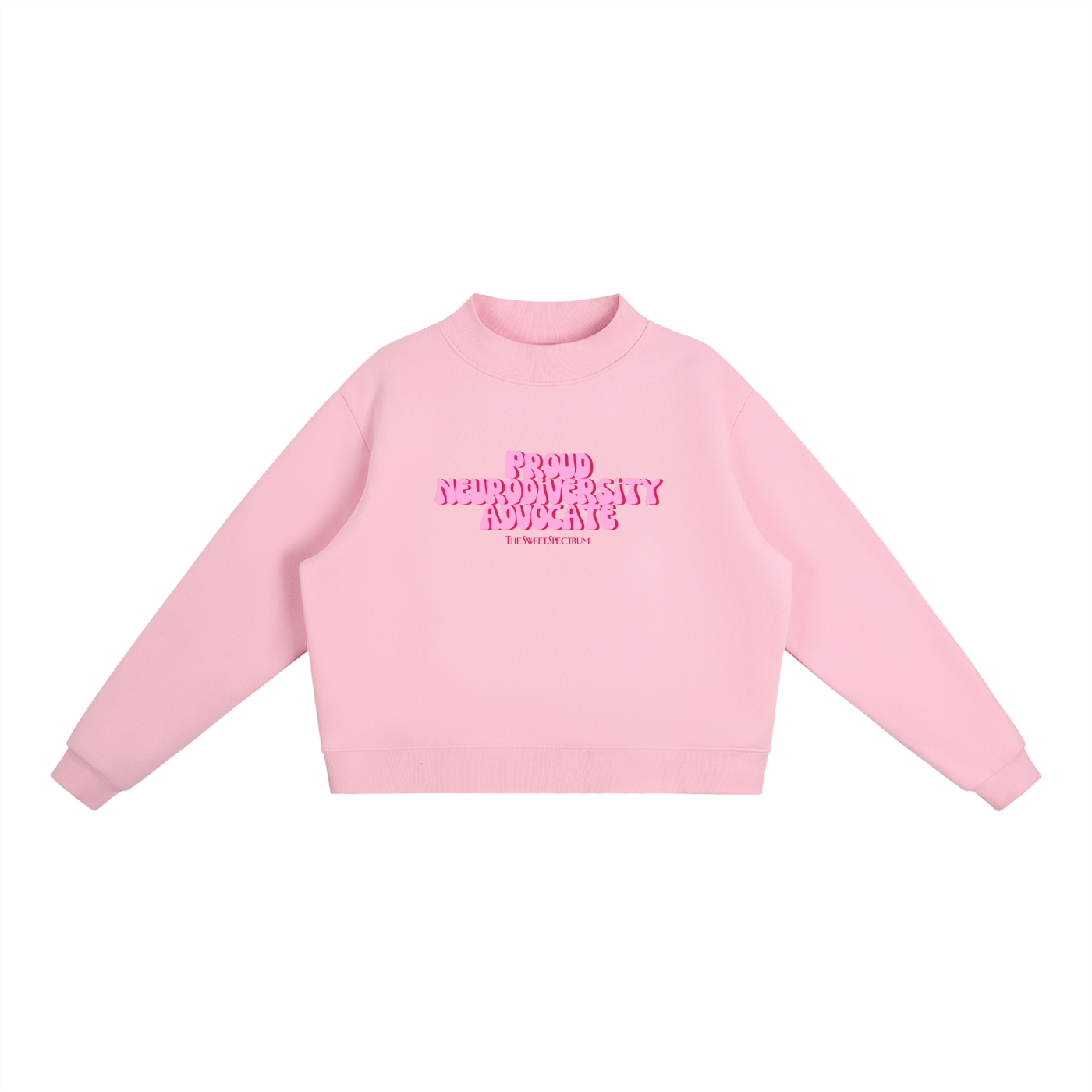 Neurodiversity Advocate Mock-Neck Crew Sweatshirt